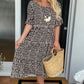 🎁2026 Big Sale 70% Off🎁💥Round Neck Polka Dot Print Midi Dress