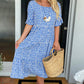 🎁2026 Big Sale 70% Off🎁💥Round Neck Polka Dot Print Midi Dress