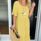 🎁2026 Big Sale 70% Off🎁💥Round Neck Polka Dot Print Midi Dress