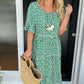 🎁2026 Big Sale 70% Off🎁💥Round Neck Polka Dot Print Midi Dress