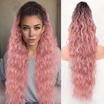 🫧🫧LAST DAY PROMOTION - 49%OFF🫧Curly Wavy Frizzy Hair Extension with Ponytail