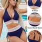 ⏰2026 Summer Hot Sale 60% OFF⏳High Waisted Tummy Control Color Block Bikini Set 🕶️