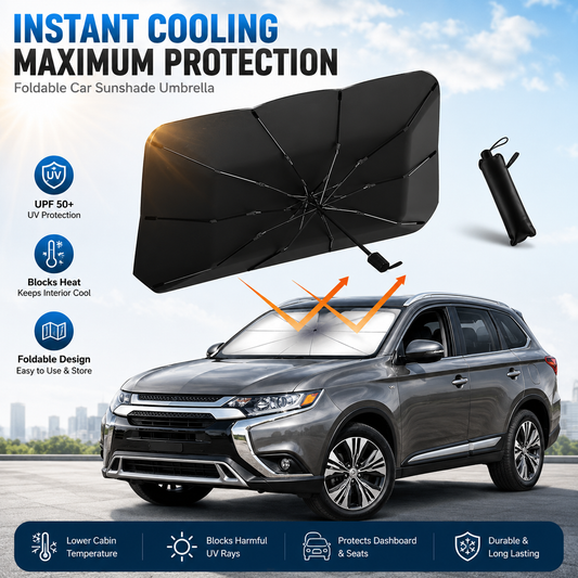 ✨️Last Day 50% OFF - 2026 Upgraded Car Windshield Sun Shade Umbrella
