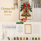🔥 LAST DAY 49% OFF – 🎄 DIY Jeweled Christmas Tree Art Kit | Colorful Gems, Pearls, Paints & Gold-Tone Floating Display Frame 💎✨