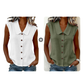☀️ Summer Chic Alert 60% OFF💥 –Women’s V-Neck Button-Down Top