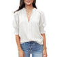 😍LAST DAY SALE 50% OFF-Special Price £12.99🎁☀️🌺Floral V-neck Puff Sleeve Blouse For Women