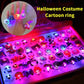 💥 Last Day 49% OFF👻✨50K+ SOLD!🎃🎁LED Light Halloween Glowing Ring😍Set of 50 PCS