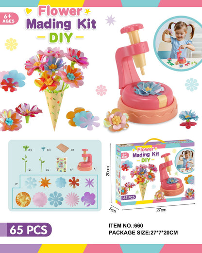 🔥Last Day 49% OFF🔥Fabric Flower Bouquet Craft Kit – DIY Arts & Crafts for Kids Ages 4+, Creative Toy Gift