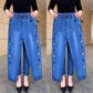 🎁LAST DAY SALE 50% OFF✨Women's High-Elasticity Heart Pattern Embroidered Jeans