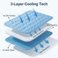 🔥🐶2026 Summer Hot Sale 49% OFF🧊Pet Cooling Ice Silk Mat – Summer Cooling Pet Bed Pad for Dogs and Cats, Breathable Washable Sleeping Cushion for Indoor and Outdoor Use, Lightweight Cooling Crate and Sofa Pet Mat