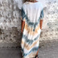 ⏰Last Day Sale 49% Off💃Casual Loose Printed V-Neck Long Dress