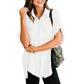 🔥Hot Sale 49% Off💥🎁Women's Loose Fit Casual Button Short Sleeve Shirt Tops