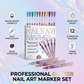 🎁Hot Sale 50% OFF⏳🎨12 Colors Kids Washable Nail Art Pen Set