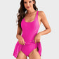 🔥Last Day Sale 50% OFF💃2026 Summer Seaside Trend Swimwear—Women's One Piece Tummy Control Tie Knot Swimsuit