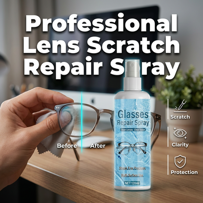 💥LAST DAY SALE 50%OFF💥Professional  Lens Scratch Repair Spray 👓✨ – Micro-Scratch Remover, Streak-Free, Safe on Coatings😎