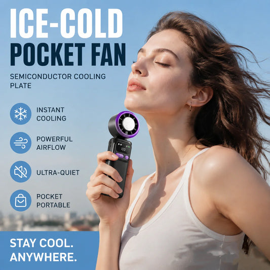 🌴🎒🌊 LIMITED-TIME 50% OFF! Portable Ice-Plate Cooling Fan – Compact, Foldable, Silent Operation – Your Travel Buddy for Beach, Camping, or Theme Parks This Summer 🏖️⛺