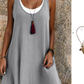 ⏰Last Day Sale 50% Off💃Women's Casual Loose Sleeveless Fake Two Piece Tank Dress