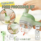⏳LAST DAY SALE ONLY ￡13.99!!⚡4-in-1 manual electric vegetable cutter setMultifunction cordless food processor