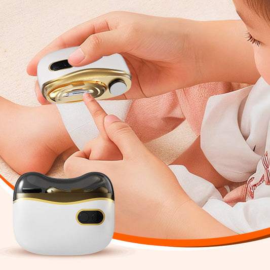💅🏆LAST DAY SPECIAL PRICE ￡10.99⚡50K+ SOLD💕2-in-1 Electric Nail Clipper & Polisher🔋Rechargeable Cordless Auto Nail Trimmer Polishing Machine Anti-Cut Safe Manicure Tool UK Stock