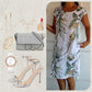 🍃LAST DAY SPECIAL PRICE ￡13.99⚡50K+ SOLD💕👗Casual Printed Dress with Pockets✨Soft Loose Midi Sundress With Side Pockets Beach Holiday Commute Outfit UK🇬🇧 | Free Smile Face Necklace Gift🎁