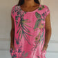 🍃LAST DAY SPECIAL PRICE ￡13.99⚡50K+ SOLD💕👗Casual Printed Dress with Pockets✨Soft Loose Midi Sundress With Side Pockets Beach Holiday Commute Outfit UK🇬🇧 | Free Smile Face Necklace Gift🎁