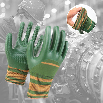 💥HOT SALE 49% OFF🎁 Rubber Coated Work Gloves with Knit Wrist Cuff🧤