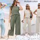 🔥LAST DAY SALE ONLY ￡17.99!!👚2026 Women's Casual Sleeveless Top & Wide-Leg Pants Set