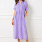 🔥LAST DAY SALE - 49% OFF🎁 ✨Striped Lapel Button Down Shirt Dress | With Functional Pockets