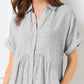 🔥LAST DAY SALE - 49% OFF🎁 ✨Striped Lapel Button Down Shirt Dress | With Functional Pockets