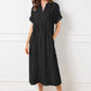 🔥LAST DAY SALE - 49% OFF🎁 ✨Striped Lapel Button Down Shirt Dress | With Functional Pockets