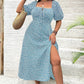 💗2026 New arrival 49% OFF💗Plus Size Split Floral Print Boho Maxi Dress