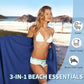 🏖️Limited Time Sale 50% OFF!🌞OHS Sun Lounger Towel with Pockets & Carry Bag 🏖️  Extra-Large Microfibre Beach Towel – Quick-Dry, Lightweight & Sand-Resistant☀️🇬🇧✨