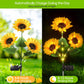 ⏳【Limited Offer】BUY 2 SAVE 10%!!🌻Sunflower Solar Lights – Glowing Decor for Garden ✨🌿Waterproof 🌧️ | No Wiring💡