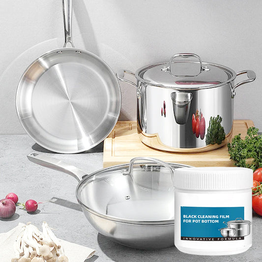 🧽 Limited Offer - BUY 2 GET 1 FREE! ✨ Powerful Burnt Residue Remover Paste for Cookware - Non-Toxic Formula with Micro-Polish for Pots, Pans & Grills 🔥🍳