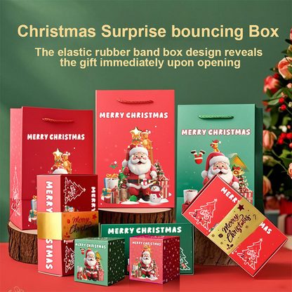 🔥🎅50% OFF NOW! 💝Pop Up Surprise Christmas Gift Boxes‑Exploding Bouncing Surprise Box Set, Merry Christmas Gift Packaging for Holiday Present