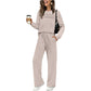 🔥 Women's Round-Neck Top and Drawstring Pants Set ✨🔥🎅Christmas Hot Sale✨🎁55% OFF!!!⚡
