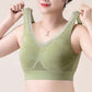 🏆 Last Day Special Price £6.99+Free Gift💐🎉Women's Elegant High-Support Pure Cotton Buttonless Comfy Lifting Bra