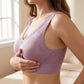🏆 Last Day Special Price £6.99+Free Gift💐🎉Women's Elegant High-Support Pure Cotton Buttonless Comfy Lifting Bra