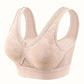 🏆 Last Day Special Price £6.99+Free Gift💐🎉Women's Elegant High-Support Pure Cotton Buttonless Comfy Lifting Bra