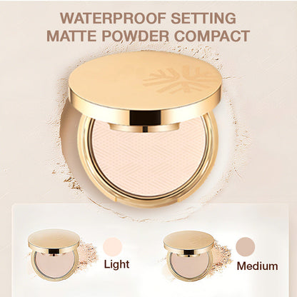 🏆Final 3 hours Special Price £6.99!🏆Waterproof Setting Matte Powder Compact