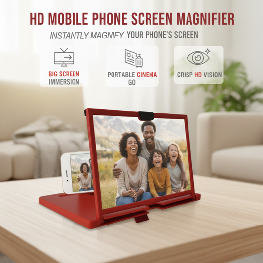 🥳2026 HOT SALE🥳💞50K+ SOLD!💥👓 Ease Eye Strain, Make Screen “Bigger” | HD Phone Magnifier for Easier Viewing🎬✨