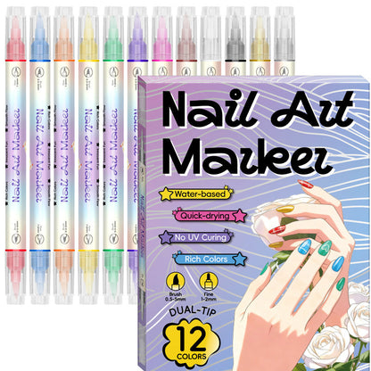⏳Limited-Timed Offer: 50% OFF 💅Dual‑Tip Nail Art Pens🖌️