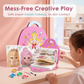 👑LAST DAY SALE 60% Off ✨ Princess Paper Makeup & Diamond Art Craft Kit🎨Mess-Free Paper Play, Realistic Fun for Girls