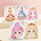 👑LAST DAY SALE 60% Off ✨ Princess Paper Makeup & Diamond Art Craft Kit🎨Mess-Free Paper Play, Realistic Fun for Girls