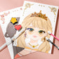 👑LAST DAY SALE 60% Off ✨ Princess Paper Makeup & Diamond Art Craft Kit🎨Mess-Free Paper Play, Realistic Fun for Girls