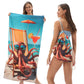 💥Summer Hot Sale!🥳LIMITED TIME 50% OFF!🏖️2-in-1 Convertible Beach Towel & Drawstring Backpack