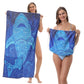 💥Summer Hot Sale!🥳LIMITED TIME 50% OFF!🏖️2-in-1 Convertible Beach Towel & Drawstring Backpack