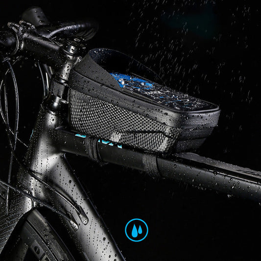 🚲 HOT SALE 50%OFF ⚡ Waterproof Bike Mounted Phone Holder Bag – Waterproof & Dustproof, Shockproof Protection, Adjustable Strap, Secure Fit for Cycling & Outdoor Activities 📱
