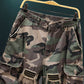💥🩳2026 【Best Seller】🥳50% OFF & BUY 1 WITH FREE GIFT🎁!!🌿Men's Studded Camo Cargo Shorts – Distressed, Multi-Pocket & Elastic Waist – Rugged Streetwear Cargo Shorts 🛹
