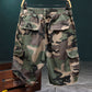 💥🩳2026 【Best Seller】🥳50% OFF & BUY 1 WITH FREE GIFT🎁!!🌿Men's Studded Camo Cargo Shorts – Distressed, Multi-Pocket & Elastic Waist – Rugged Streetwear Cargo Shorts 🛹